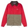 Stay Hungry Aborre Colorblock Coach Jacket Red / Khaki -Hikerdelic Sales Store 19072 1