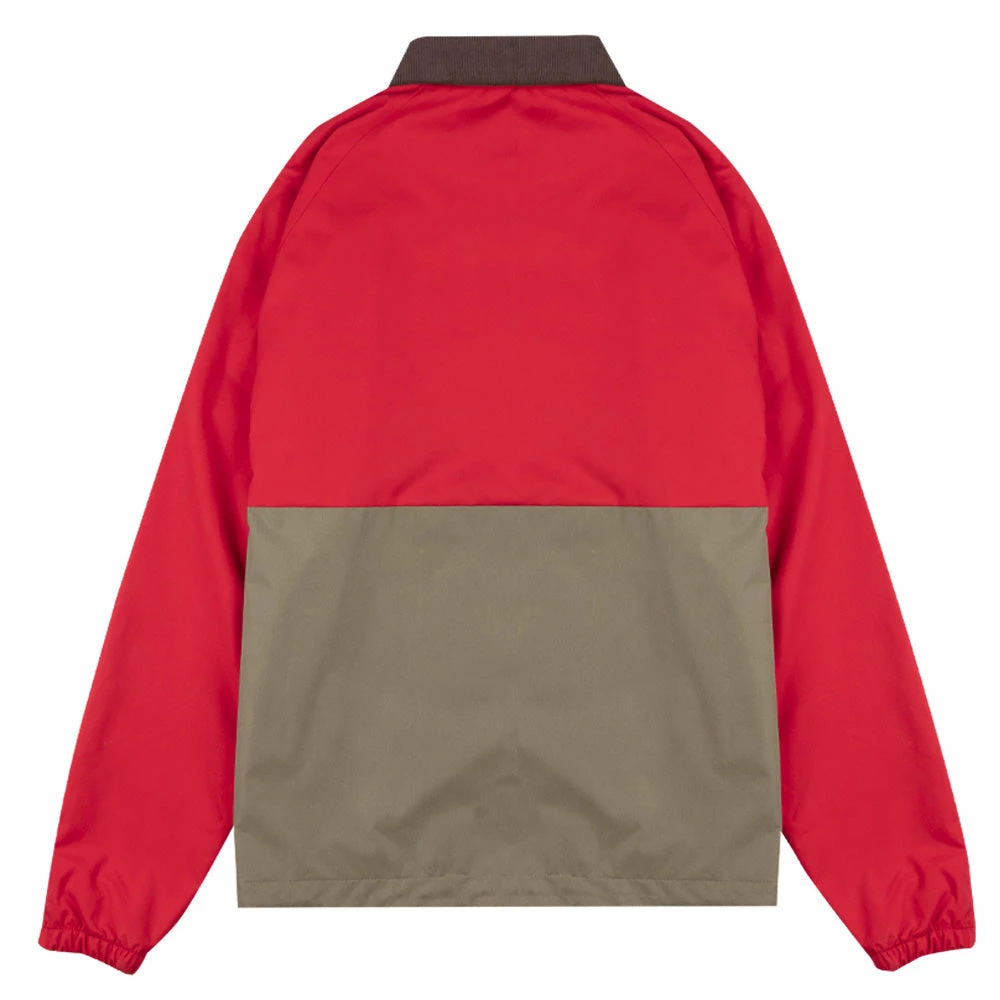 Stay Hungry Aborre Colorblock Coach Jacket Red / Khaki 4 Stay Hungry Aborre Colorblock Coach Jacket Red / Khaki - Image 2