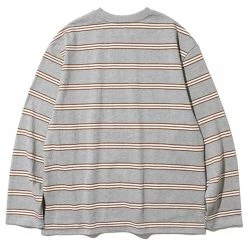 Uniform Bridge Vintage Stripe L/S Tee Grey -Hikerdelic Sales Store 19667 2