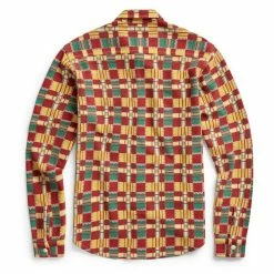 RRL By Ralph Lauren Matlock Work Shirt Red / Teal -Hikerdelic Sales Store 22180 3
