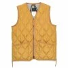 Taion Military Zip V Neck Vest Camel -Hikerdelic Sales Store 22938