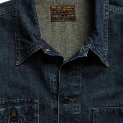 RRL By Ralph Lauren Indigo Denim Work Jacket Mayhews Wash -Hikerdelic Sales Store 24127 5
