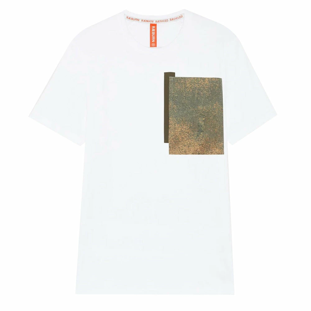 Raeburn Dapple Off-Cut Tee White 3 Raeburn Dapple Off-Cut Tee White