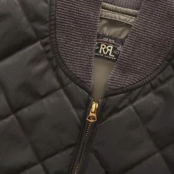 RRL By Ralph Lauren Quilted Twill Liner Jacket Vintage Black -Hikerdelic Sales Store 24816 4