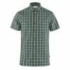 Fjallraven Ovik Shirt SS Green / Alpine Blue -Hikerdelic Sales Store 26174 1