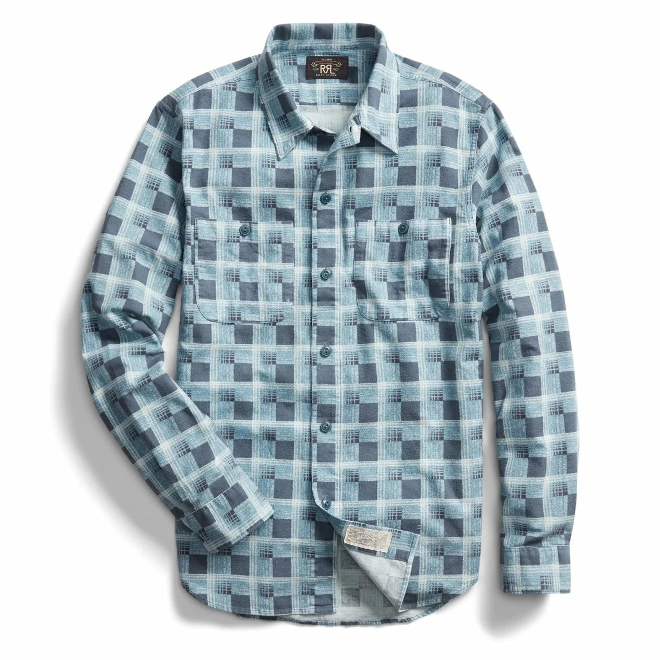 RRL By Ralph Lauren Universal CMP L/S Shirt Dark Blue / Blue 3 RRL By Ralph Lauren Universal CMP L/S Shirt Dark Blue / Blue