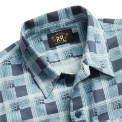 RRL By Ralph Lauren Universal CMP L/S Shirt Dark Blue / Blue 10 RRL By Ralph Lauren Universal CMP L/S Shirt Dark Blue / Blue -Hikerdelic Sales Store 26960 3