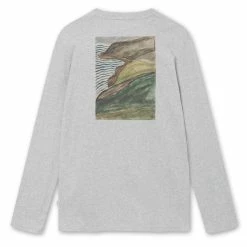 Foret Hill Long Sleeve T-Shirt Light Grey Melange -Hikerdelic Sales Store 27190 2