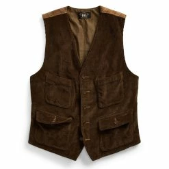 RRL By Ralph Lauren Stowford Cord Vest Vintage Brown