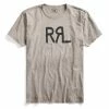 RRL By Ralph Lauren S/S Logo T-Shirt Heather Grey -Hikerdelic Sales Store 27227 1