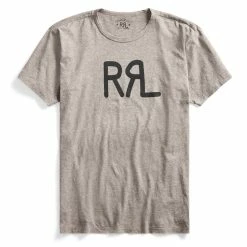RRL By Ralph Lauren S/S Logo T-Shirt Heather Grey