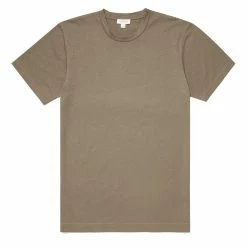 Sunspel Riviera Organic T-Shirt Caper Melange