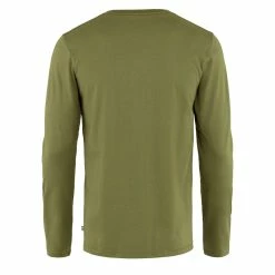 Fjallraven Forever Nature Badge LS T-Shirt Caper Green -Hikerdelic Sales Store 27738 2