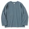 Jackman Henley Neck L/S Tee Shadow Sax -Hikerdelic Sales Store 27812