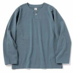 Jackman Henley Neck L/S Tee Shadow Sax
