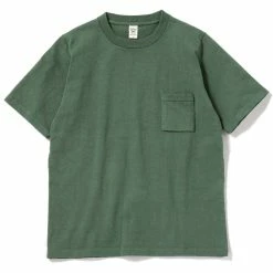 Jackman Dotsume Pocket Tee Ash Green