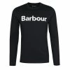 Barbour L/S Logo T-Shirt Black -Hikerdelic Sales Store 27946