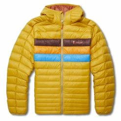 Cotopaxi Fuego Down Hooded Jacket Amber Stripes