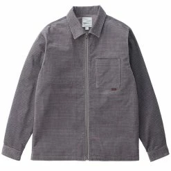 Gramicci Grid Cord Zip Shirt Grey