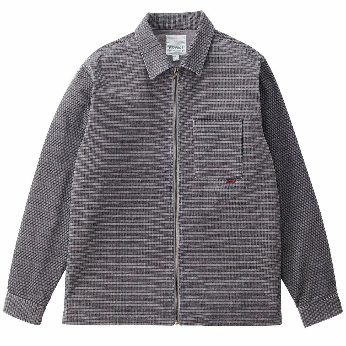 Gramicci Grid Cord Zip Shirt Grey 3 Gramicci Grid Cord Zip Shirt Grey