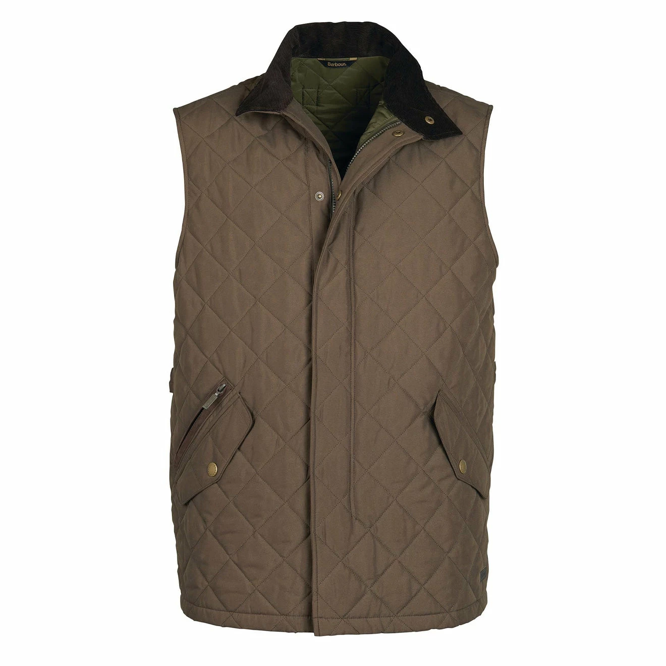 Barbour Shoveler Gilet Dark Olive 3 Barbour Shoveler Gilet Dark Olive