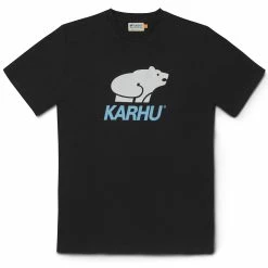 Karhu Basic Logo T-Shirt Jet Black / Delphinium Blue