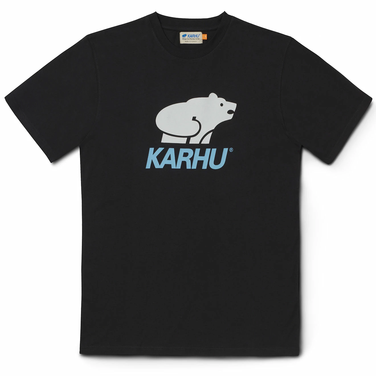 Karhu Basic Logo T-Shirt Jet Black / Delphinium Blue 3 Karhu Basic Logo T-Shirt Jet Black / Delphinium Blue