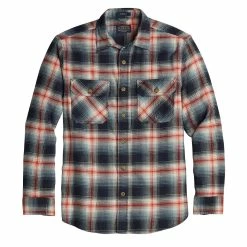 Pendleton Burnside Flannel Shirt Navy / Ivory / Red Plaid