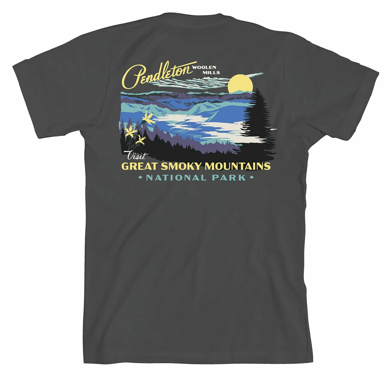Pendleton Great Smokey Mountains Graphic Tee Grey / Yellow 4 Pendleton Great Smokey Mountains Graphic Tee Grey / Yellow - Image 2
