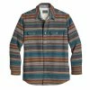 Pendleton Sherpa Lined Shirt Jacket Oxford / Teal Bridger Stripe 2 Pendleton Sherpa Lined Shirt Jacket Oxford / Teal Bridger Stripe -Hikerdelic Sales Store 28613 1