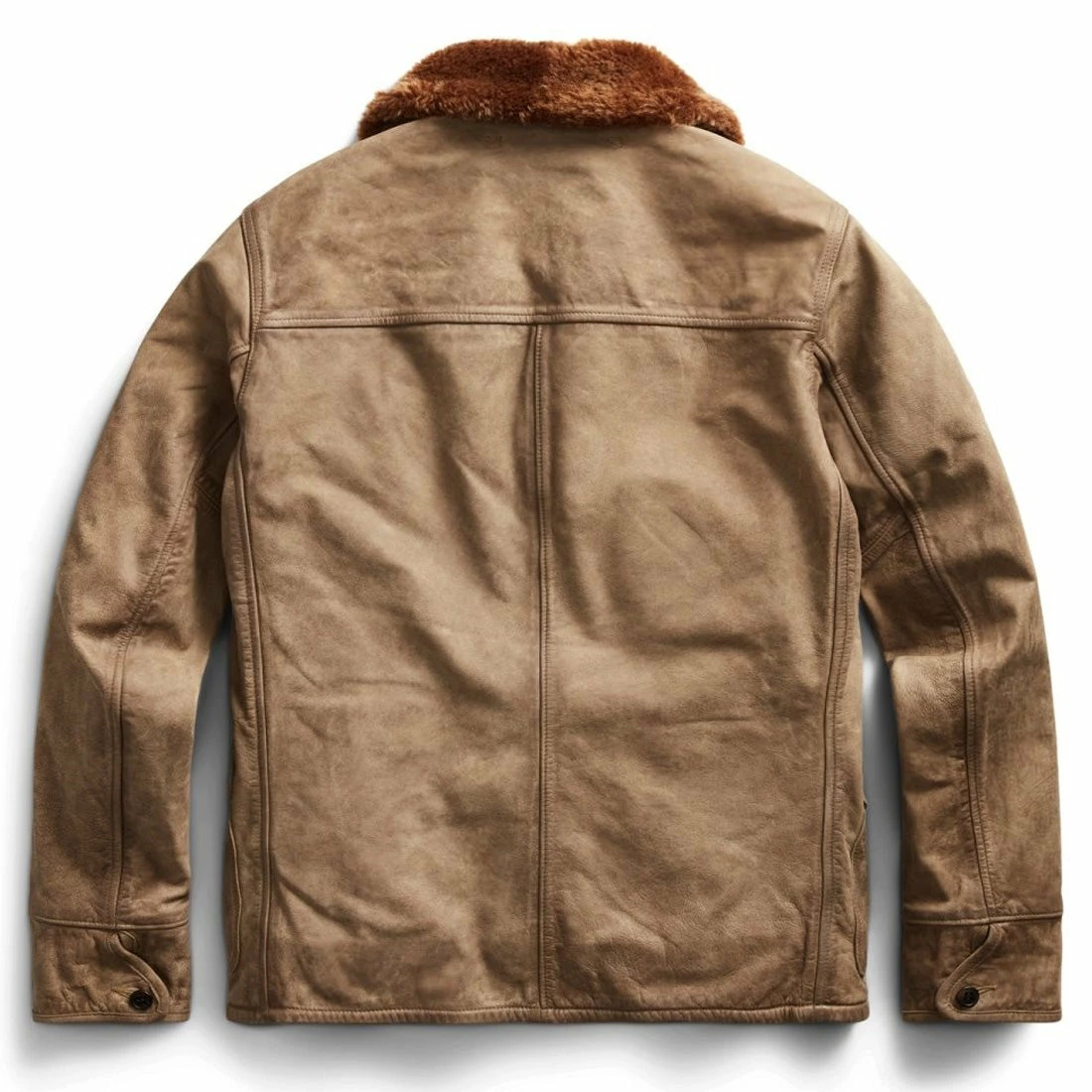 RRL By Ralph Lauren Shearling-Collar Leather Jacket Natural / Tan 4 RRL By Ralph Lauren Shearling-Collar Leather Jacket Natural / Tan - Image 2