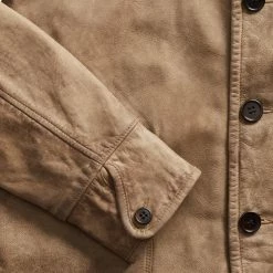 RRL By Ralph Lauren Shearling-Collar Leather Jacket Natural / Tan 13 RRL By Ralph Lauren Shearling-Collar Leather Jacket Natural / Tan -Hikerdelic Sales Store 28617 5