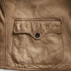 RRL By Ralph Lauren Shearling-Collar Leather Jacket Natural / Tan 14 RRL By Ralph Lauren Shearling-Collar Leather Jacket Natural / Tan -Hikerdelic Sales Store 28617 6