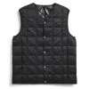 Taion V Neck Button Down Vest Black -Hikerdelic Sales Store 28841