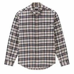 Woolrich Light Flannel Shirt Orange Check