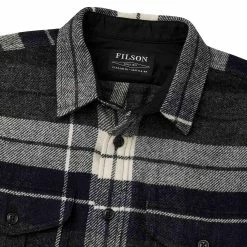 Filson Northwest Wool Shirt Navy Blue Heather 8 Filson Northwest Wool Shirt Navy Blue Heather -Hikerdelic Sales Store 29064 2