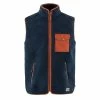 Fjallraven Vardag Pile Fleece Vest Navy / Autumn Leaf -Hikerdelic Sales Store 29119 1