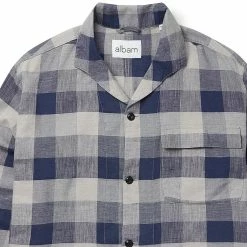Albam Miles Shirt Blue Check -Hikerdelic Sales Store Albam Miles Shirt Blue Check Albam 1656067578