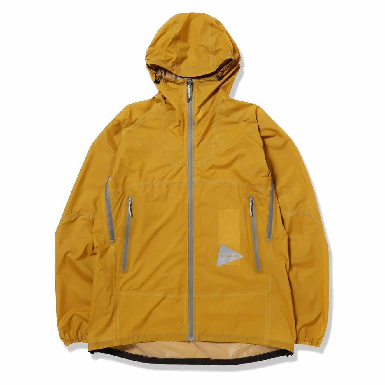 And Wander 3L UL Rain Jacket Yellow 3 And Wander 3L UL Rain Jacket Yellow