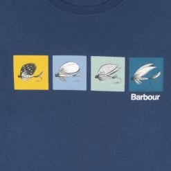 Barbour Fly Fish T-Shirt Estate Blue -Hikerdelic Sales Store Barbour Fly Fish T Shirt Estate Blue 18738 03