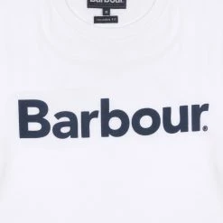 Barbour Logo T-Shirt White -Hikerdelic Sales Store Barbour Logo T Shirt White 18737 03