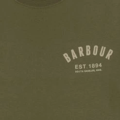 Barbour Preppy Tee Burnt Olive -Hikerdelic Sales Store Barbour Preppy Tee Burnt Olive 18735 03
