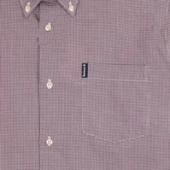 Barbour Gingham 23 Tailored Fit Shirt Red -Hikerdelic Sales Store BarbourGingham23TailoredFitShirt Red3