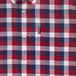 Barbour Gingham 25 Tailored L/S Shirt Red 7 Barbour Gingham 25 Tailored L/S Shirt Red -Hikerdelic Sales Store BarbourGingham25LSShirt Red3