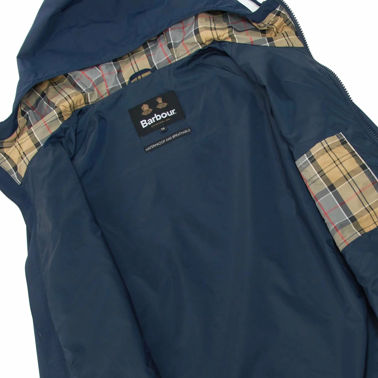 Barbour Hooded Domus Jacket Navy / Dress 5 Barbour Hooded Domus Jacket Navy / Dress - Image 3