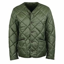 Barbour Liddesdale Quilt Cardigan Sage