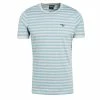 Barbour Quay Stripe Tee Powder Blue 2 Barbour Quay Stripe Tee Powder Blue -Hikerdelic Sales Store BarbourQuayStripeTeePowderBlue2986 1