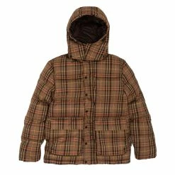 Hikerdelic Calland Plaid Puffer Jacket Brown Plaid