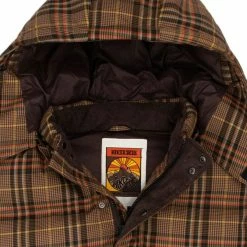 Hikerdelic Calland Plaid Puffer Jacket Brown Plaid -Hikerdelic Sales Store Callandplaidpufferjacket brownplaid5