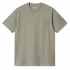 Carhartt WIP S/S Pocket T-Shirt Yucca Heather -Hikerdelic Sales Store CarharttWIPSSPocketT ShirtYuccaHeather 1
